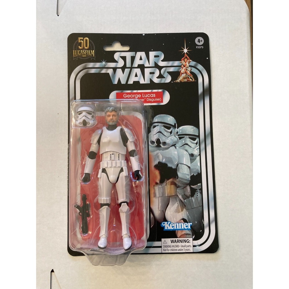 Star Wars the Black Series George Lucas In Stormtrooper Disguise Toy 6 Inch NOC